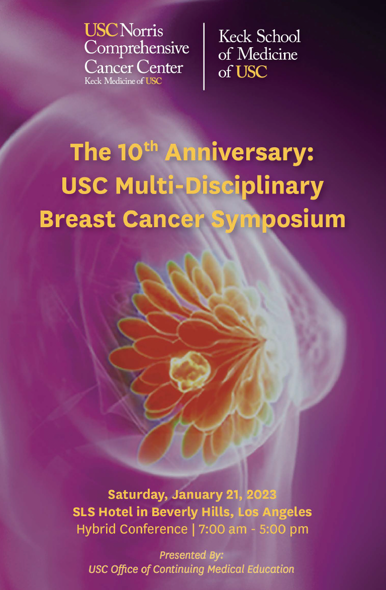 The 10th Anniversary: USC Multi-Disciplinary Breast Cancer Symposium Banner